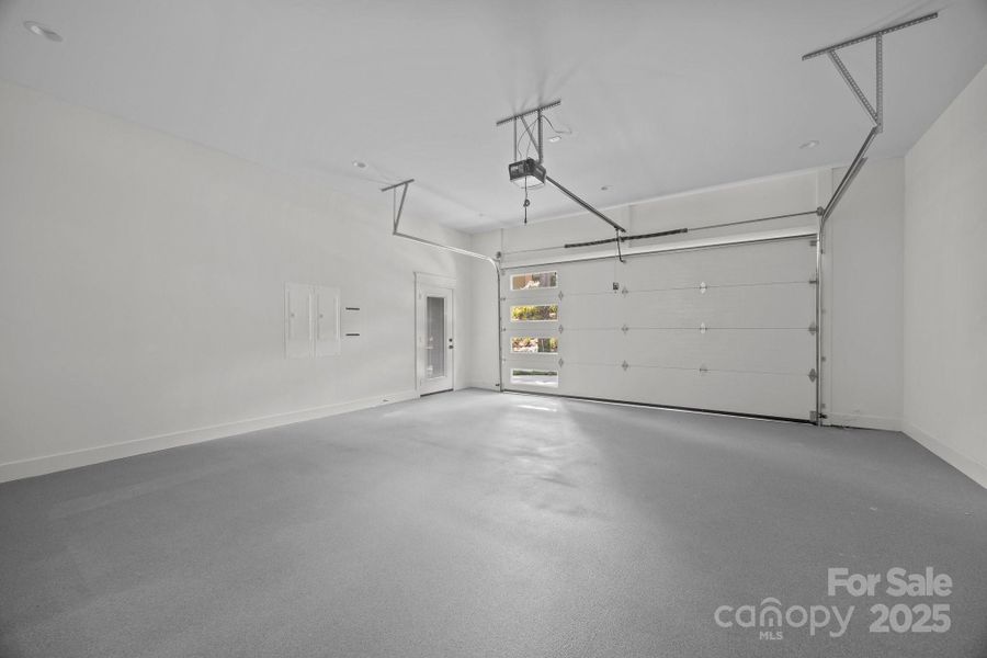 2 car garage with epoxy floors 2 car garage with epoxy floors