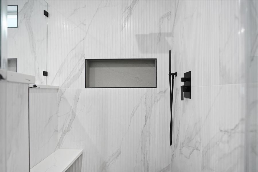 Close-up of interior finishes inside a home in , Houston (Image 11).