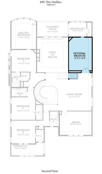 2D floor plan layout for the Malibu by Landon Homes in Fields Prestige - 60's, Frisco, TX (Image 23). 2D floor plan layout for the Malibu by Landon Homes in Fields Prestige - 60's, Frisco, TX (Image 23).