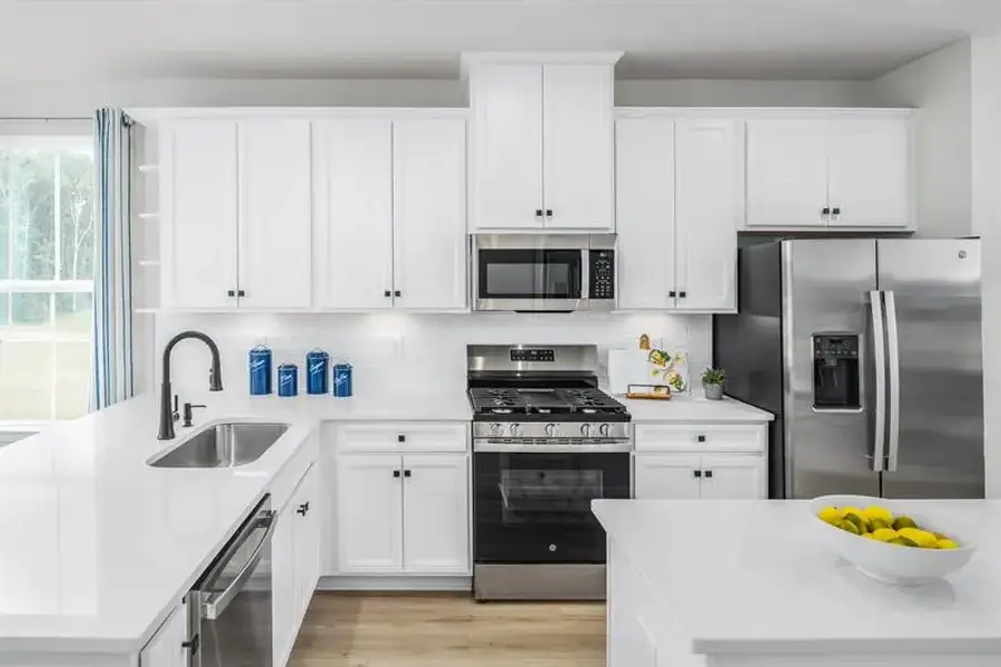 Representative furnished interior of a home built from the Clarendon 3 Story by Ryan Homes in Quinley, Charlotte (Image 3).