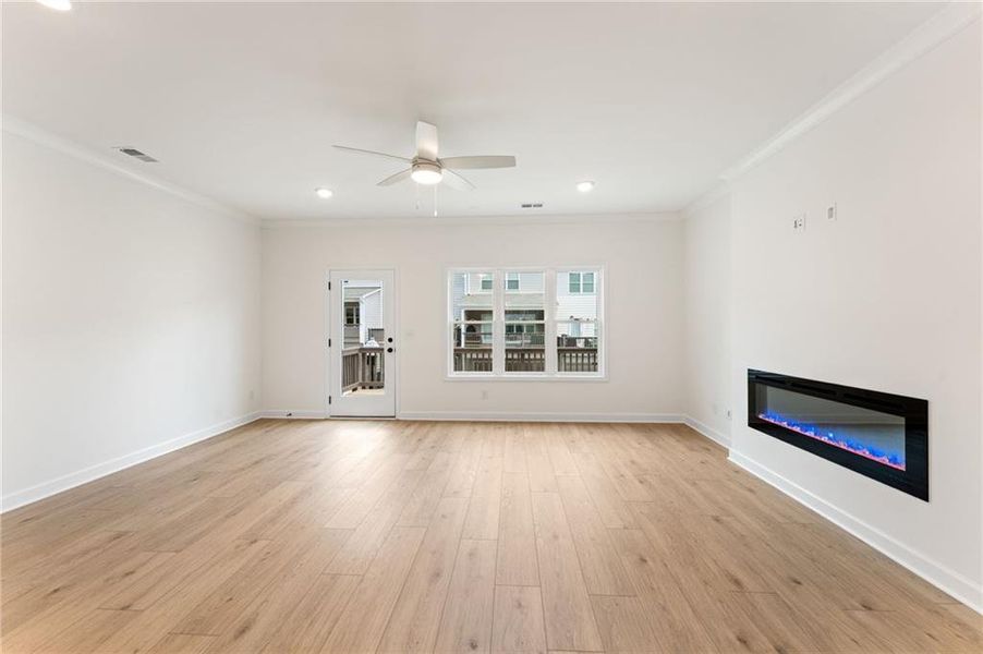 Spacious, unfurnished interior of a new home in Townes at South Main, Kennesaw (Image 12).