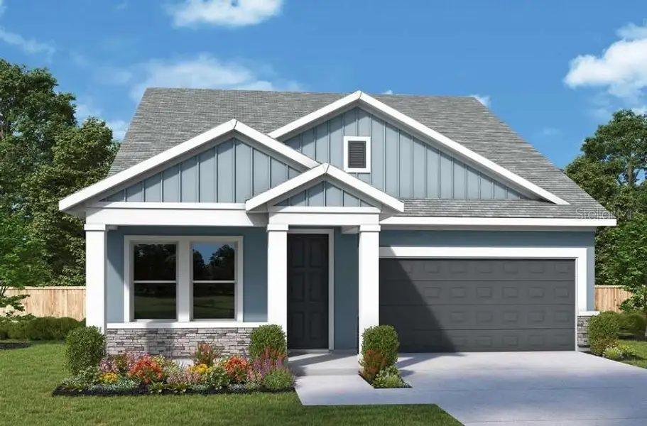 Front exterior of a new home in Waterset Tradition Series, Apollo Beach, FL, highlighting curb appeal (Image 1). Front exterior of a new home in Waterset Tradition Series, Apollo Beach, FL, highlighting curb appeal (Image 1).
