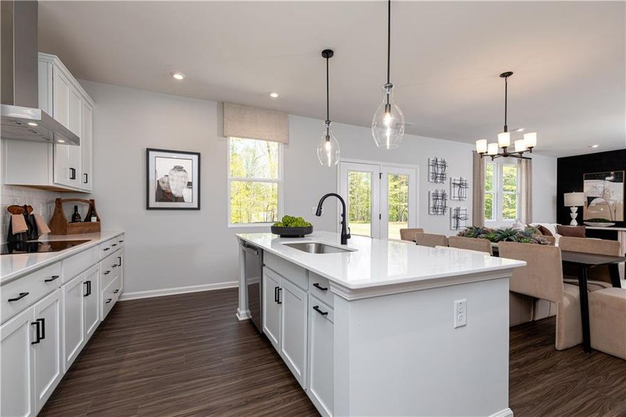 Furnished interior view inside a new home in , Powder Springs (Image 17).