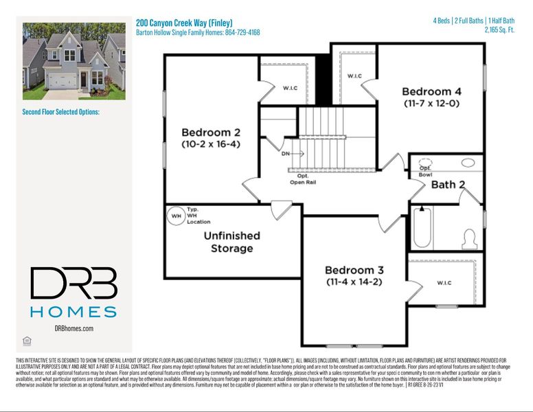 2D floor plan layout of this home in Barton Hollow Single Family Homes, Fountain Inn, SC (Image 6). 2D floor plan layout of this home in Barton Hollow Single Family Homes, Fountain Inn, SC (Image 6).