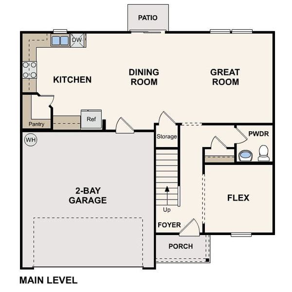 2D floor plan layout of this home in Northridge Station, Ellenwood, GA (Image 2). 2D floor plan layout of this home in Northridge Station, Ellenwood, GA (Image 2).