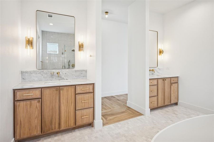 Master bathroom- double vanity