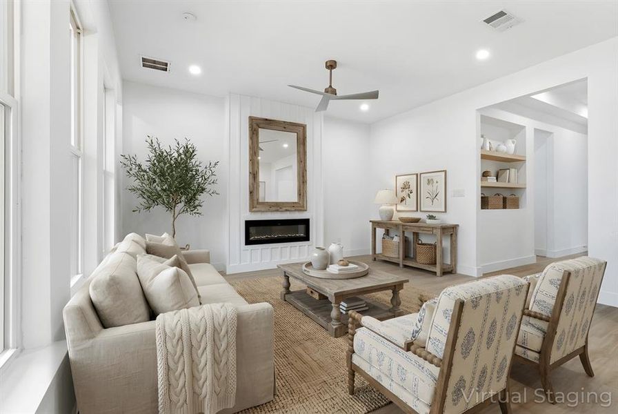 Furnished interior view inside a new home in , Dallas (Image 6).