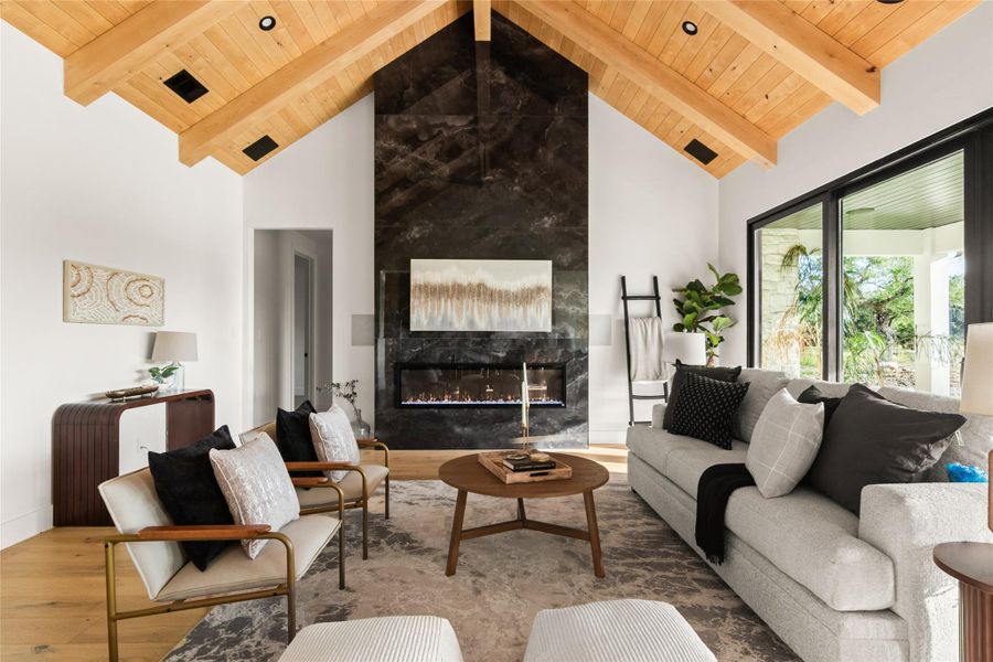 Furnished interior view inside a new home in , Dripping Springs (Image 25). Furnished interior view inside a new home in , Dripping Springs (Image 25).