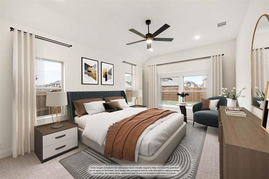 Furnished interior view inside a new home in Windsong Ranch Classic 61, Prosper (Image 18).