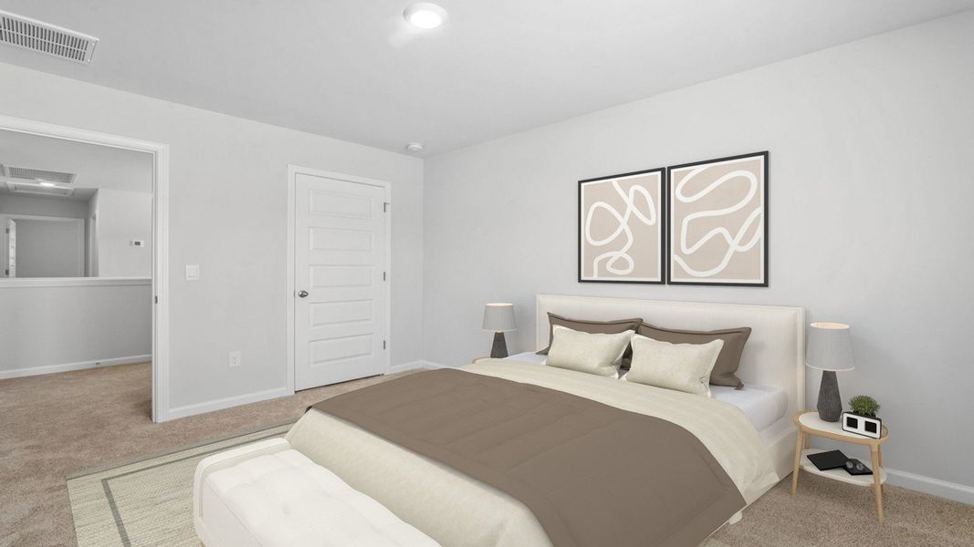 Furnished interior view inside a new home in The Retreat at East Argent, Ridgeland (Image 25).