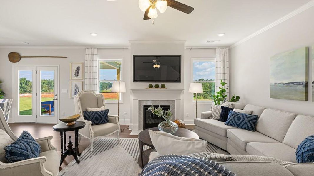 Furnished interior view inside a new home in Thalley Creek Estates, Cumming (Image 32).