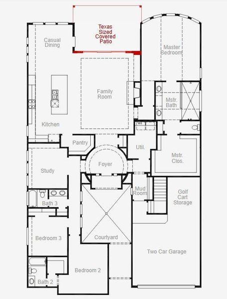 2D floor plan layout of this home in Chambers Creek, Willis, TX (Image 2). 2D floor plan layout of this home in Chambers Creek, Willis, TX (Image 2).