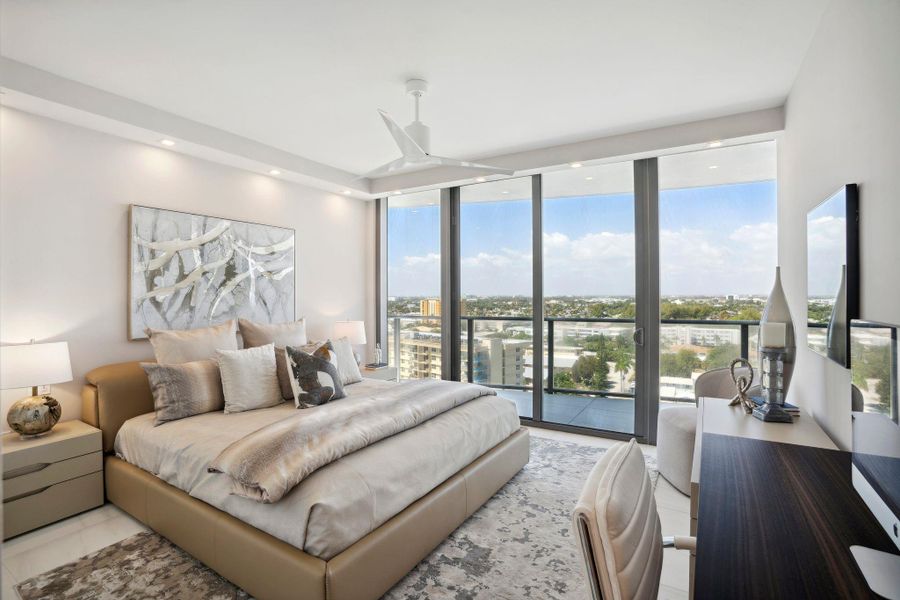 Furnished interior view inside a new home in , Pompano Beach (Image 3). Furnished interior view inside a new home in , Pompano Beach (Image 3).