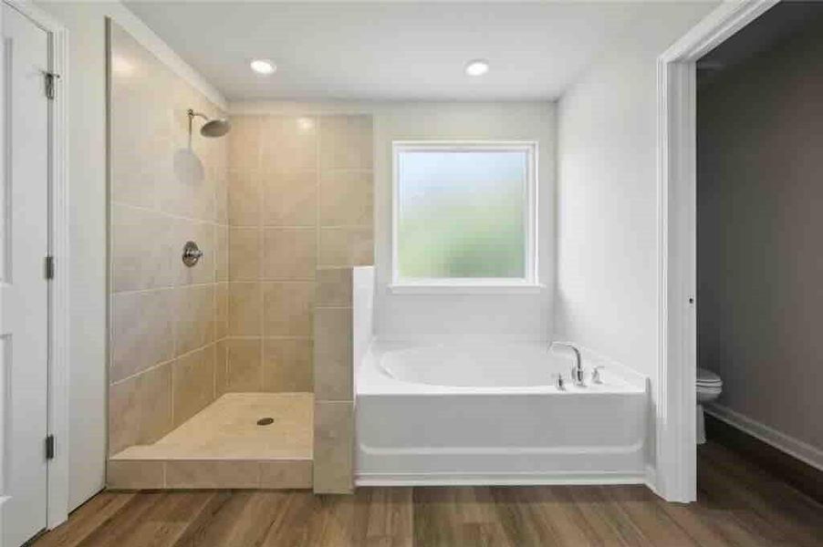 Furnished interior view inside a new home in Parkside at Grayson, Grayson (Image 6).