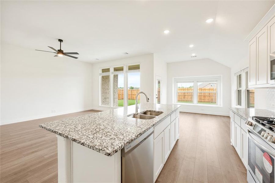 Furnished interior view inside a new home in East Oak Creek 50-55, Commerce (Image 7). Furnished interior view inside a new home in East Oak Creek 50-55, Commerce (Image 7).