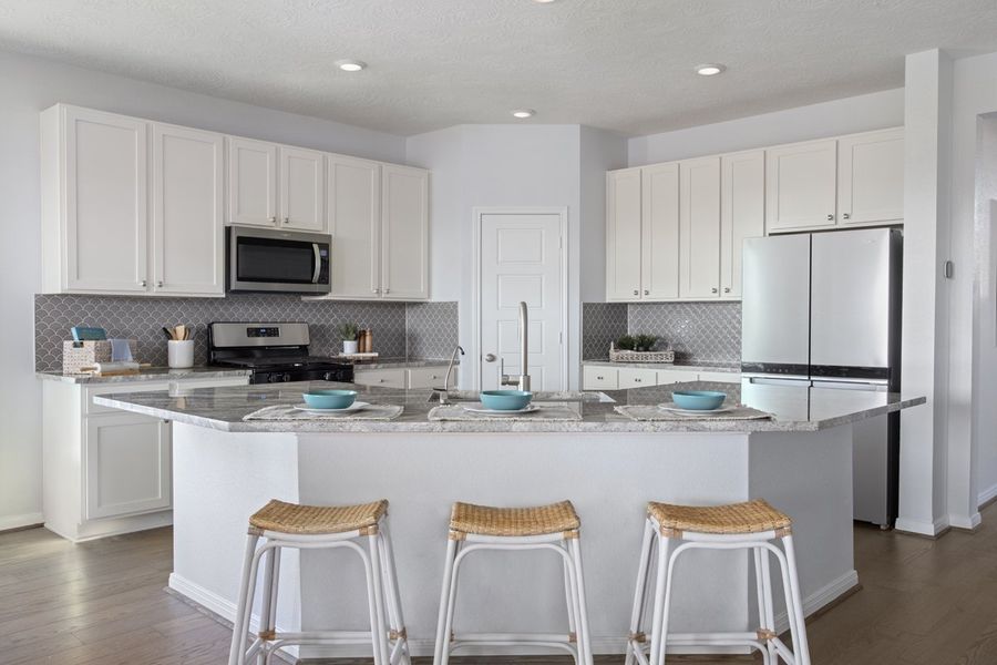 Furnished interior view inside a new home in Imperial Forest, Alvin (Image 4). Furnished interior view inside a new home in Imperial Forest, Alvin (Image 4).