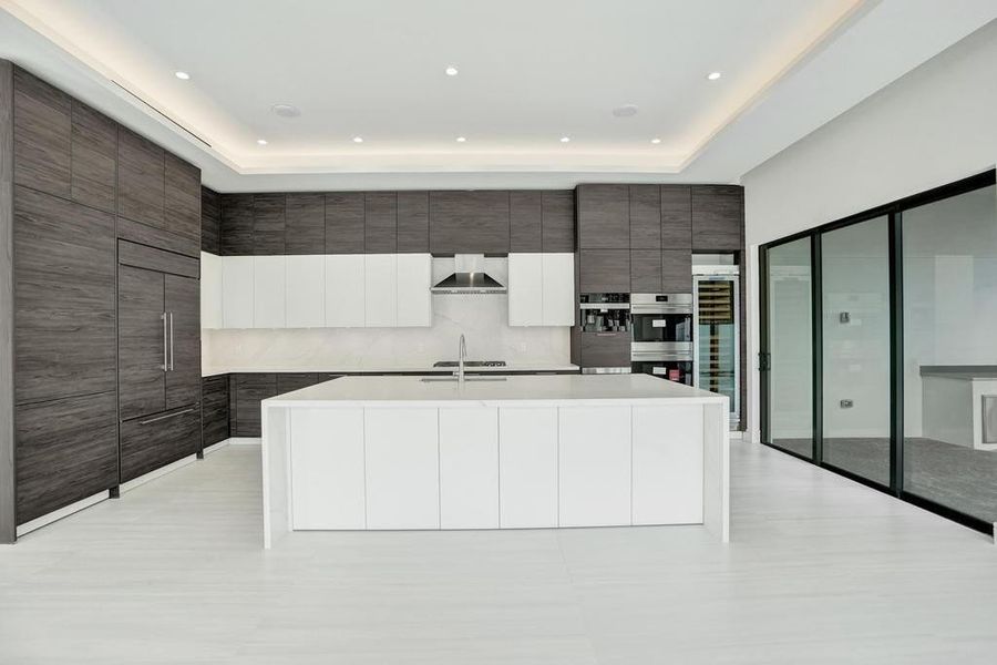 German-Imported Custom Cabinetry with Clean, Modern Lines.