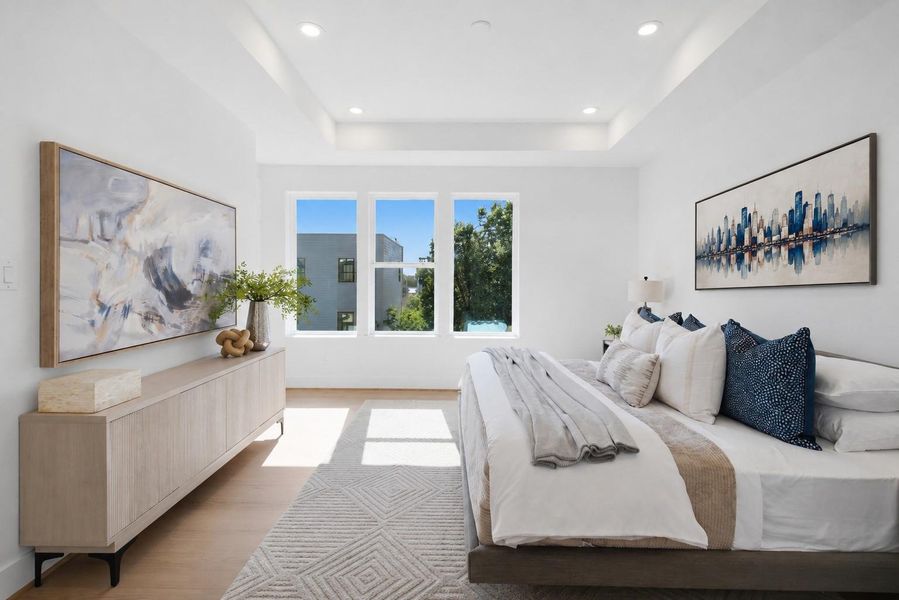 Furnished interior view inside a new home in , Houston (Image 5).
