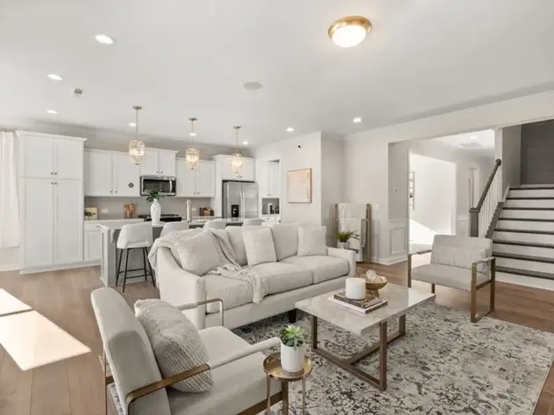 Representative furnished interior of a home built from the Montcrest by True Homes in Deerwood Place, North Charleston (Image 5).