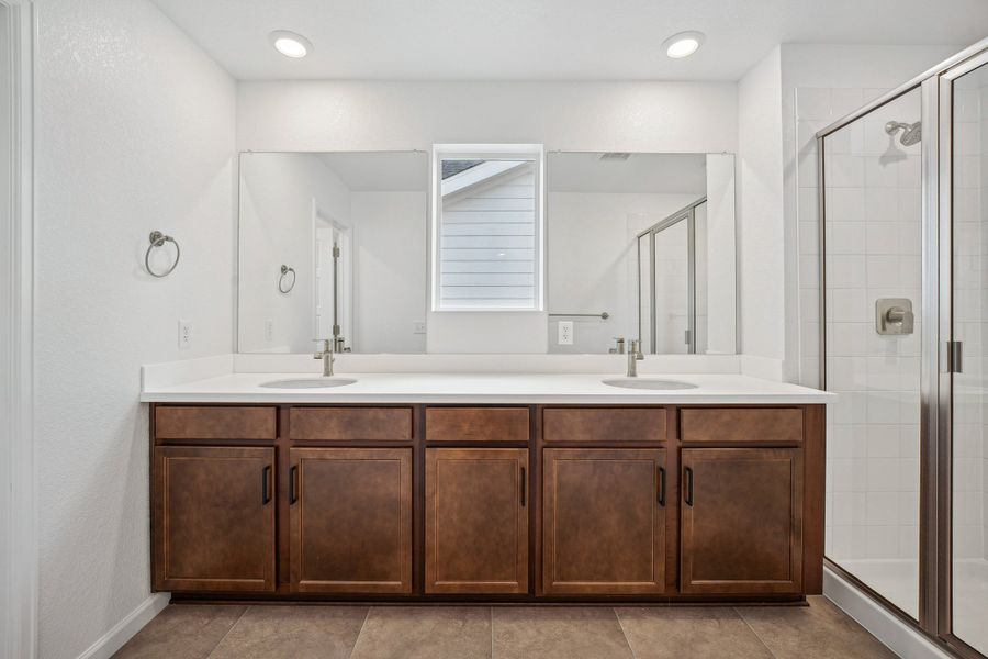Representative furnished interior of a home built from the Meridian by Taylor Morrison in Farmlore, Brighton (Image 3).