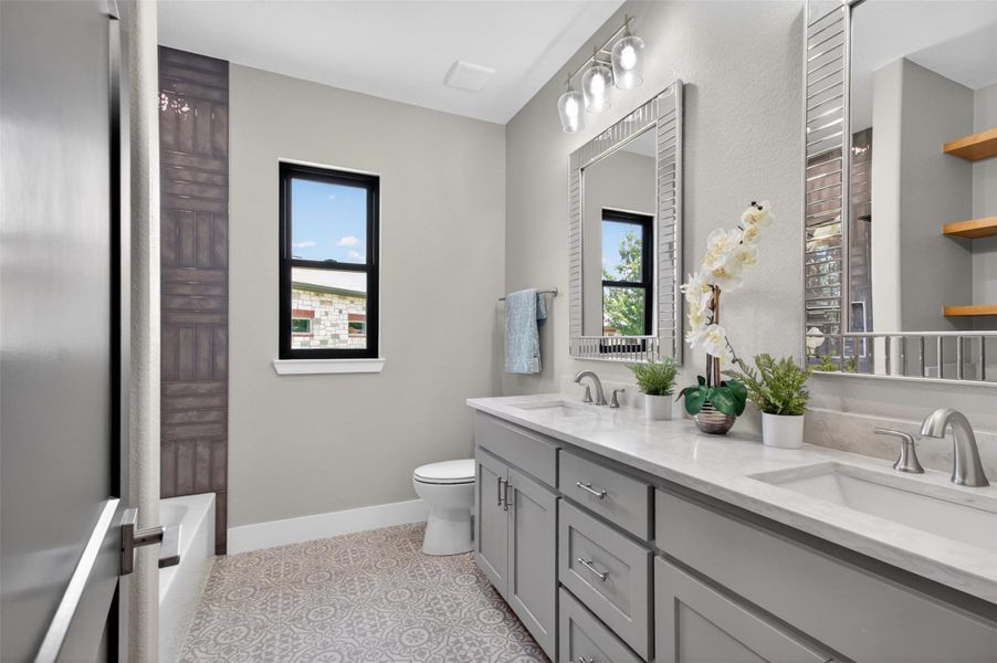 Furnished interior view inside a new home in , Kingsland (Image 29).