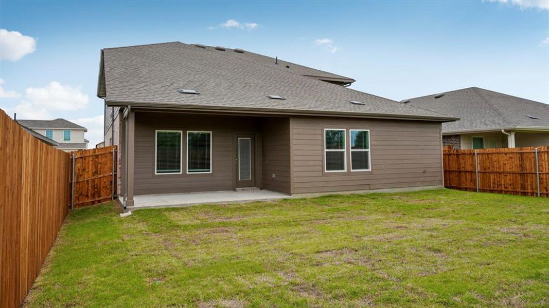 Exterior details and patio area of a home in Frontier Pointe, Princeton (Image 3).