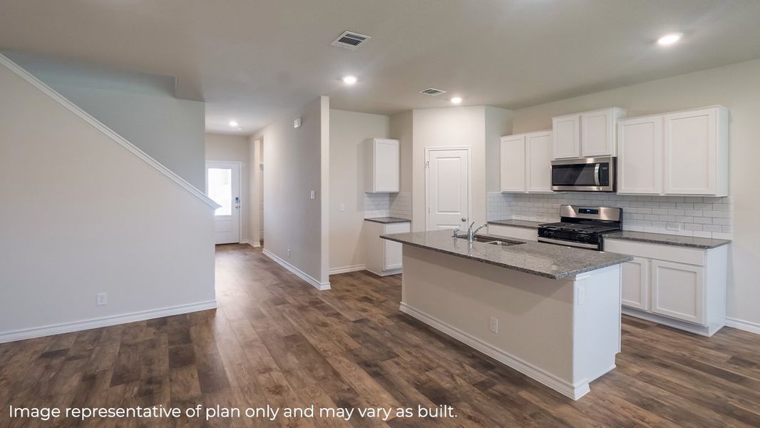 Furnished interior view inside a new home in Brookstone Creek, San Antonio (Image 3).