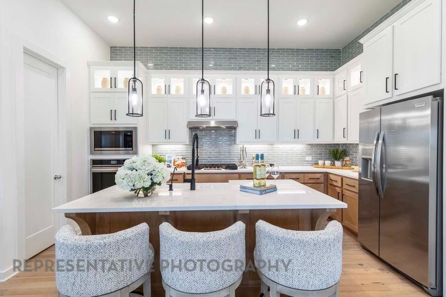 Furnished interior view inside a new home in Kresston: 40ft. lots, Montgomery (Image 11).