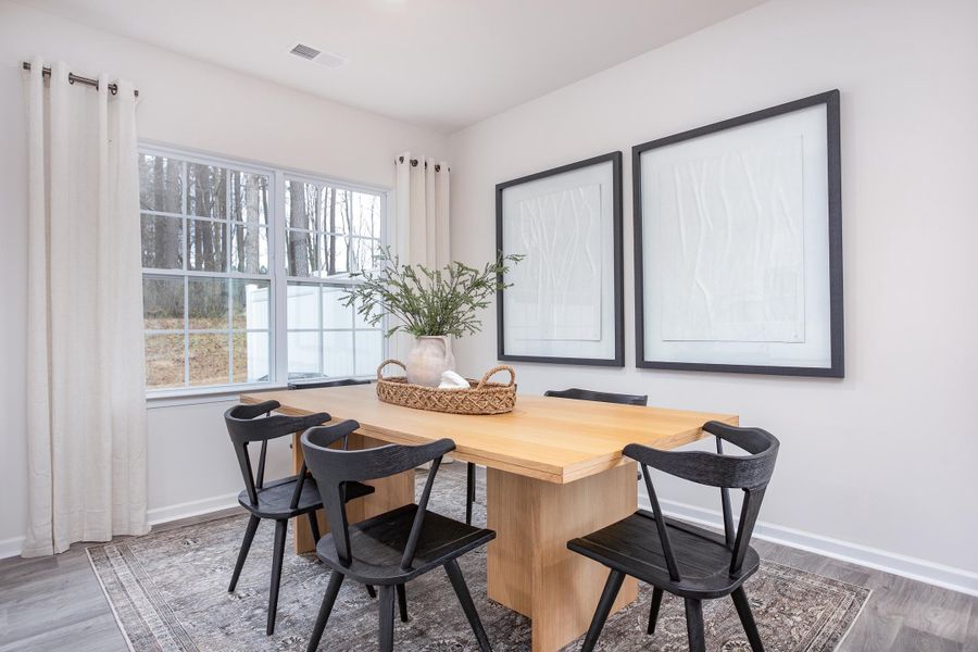 Representative furnished interior of a home built from the Newton by D.R. Horton in The Townes at Riley's Meadow, Haw River (Image 5). Representative furnished interior of a home built from the Newton by D.R. Horton in The Townes at Riley's Meadow, Haw River (Image 5).