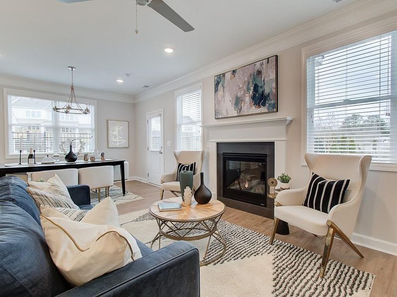 Furnished interior view inside a new home in Cherokee Township, Acworth (Image 9).