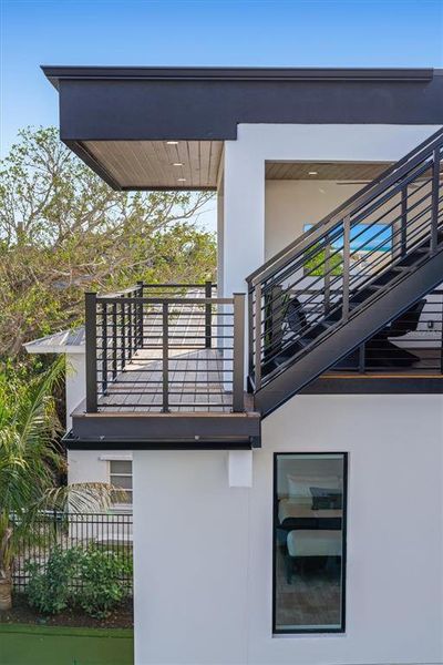 Exterior details and patio area of a home in , Sarasota (Image 25).