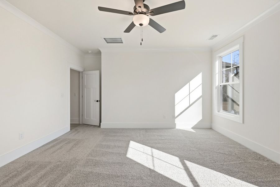 Representative unfurnished interior of a home built from the Montague II by Great Southern Homes in Oak Hollow, Longs (Image 33).