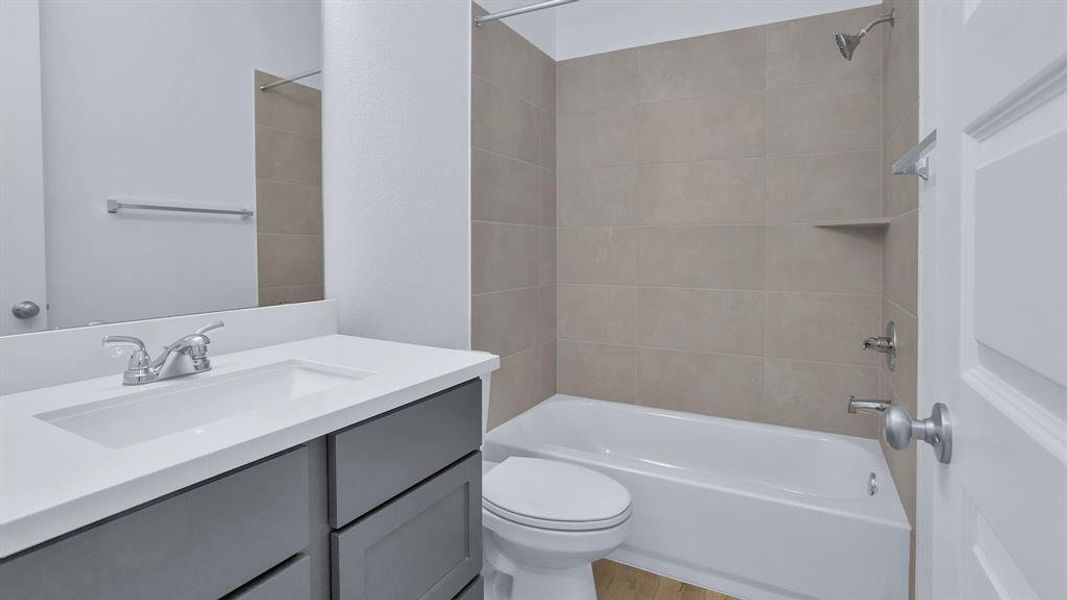 Furnished interior view inside a new home in Artavia 45', Conroe (Image 6).