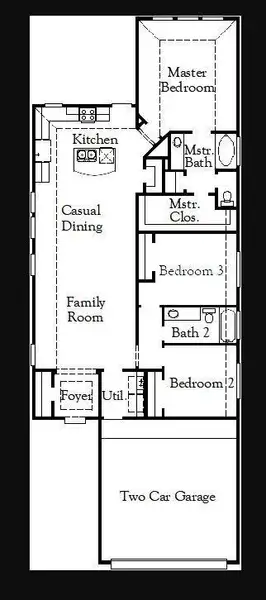 2D floor plan layout of this home in Bridgeland, Cypress, TX (Image 2). 2D floor plan layout of this home in Bridgeland, Cypress, TX (Image 2).