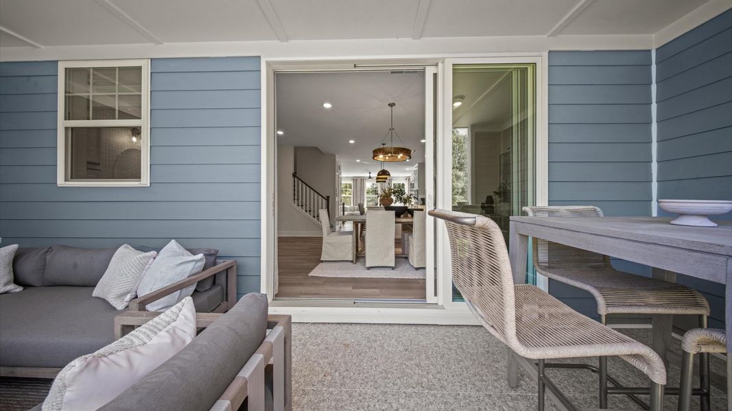 Representative furnished interior of a home built from the Harlow by DRB Homes in Bayberry, Raleigh (Image 57).