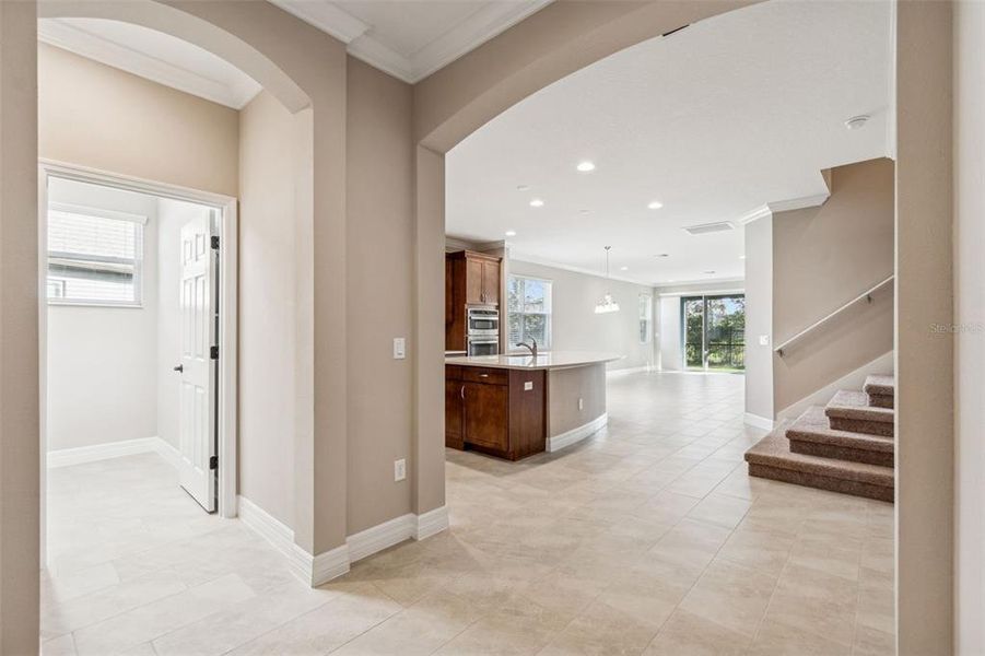 Furnished interior view inside a new home in Villas Del Lago, Lutz (Image 37).