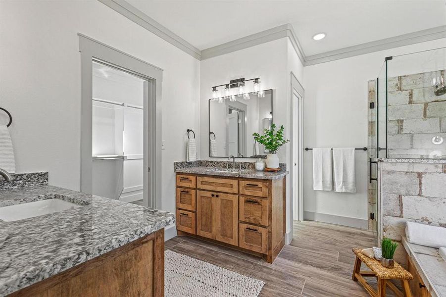 Furnished interior view inside a new home in , Howe (Image 20).