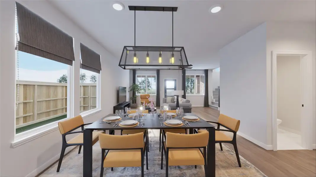 Furnished interior view inside a new home in The Porch at Du Pre, Buda (Image 7).