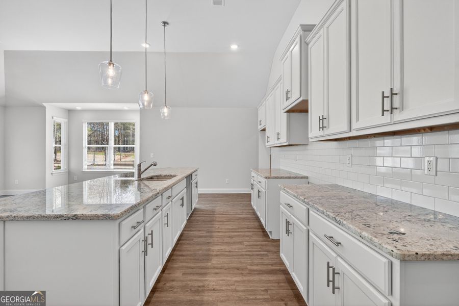 Furnished interior view inside a new home in Stone Brooke, Gray (Image 5).