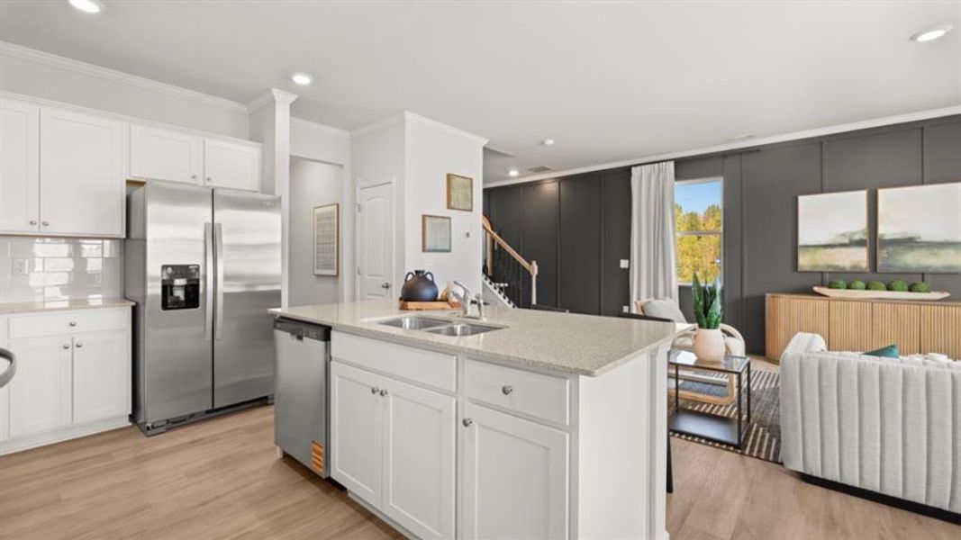 Furnished interior view inside a new home in Oconee Overlook Townhomes, Gainesville (Image 15).