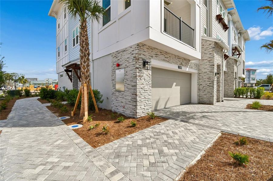 Exterior details and patio area of a home in EvenTide, New Smyrna Beach (Image 2). Exterior details and patio area of a home in EvenTide, New Smyrna Beach (Image 2).