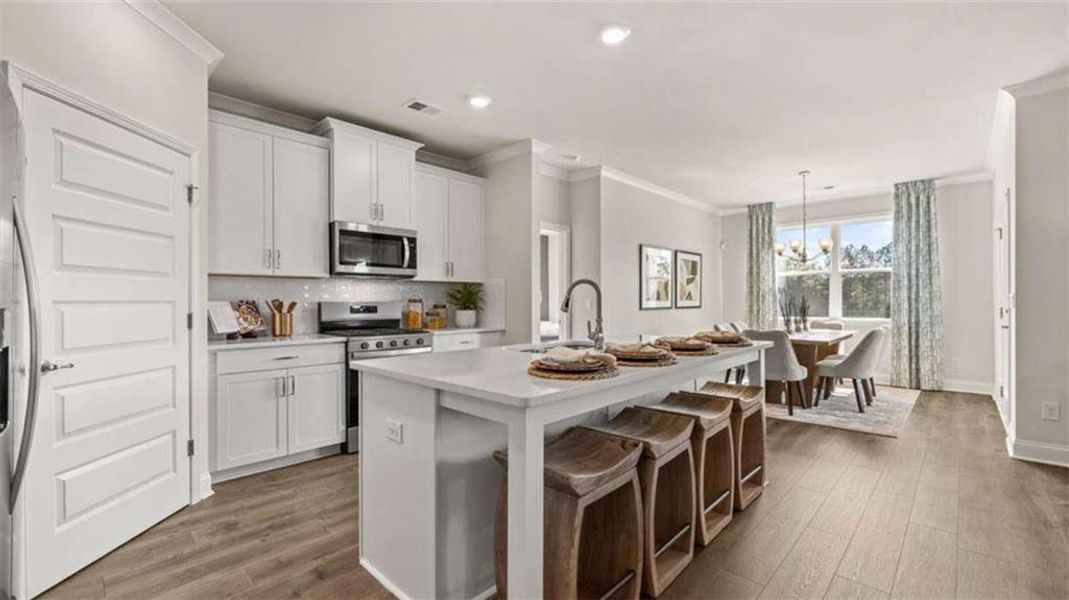 Furnished interior view inside a new home in Oak Ridge Meadows, Locust Grove (Image 30).