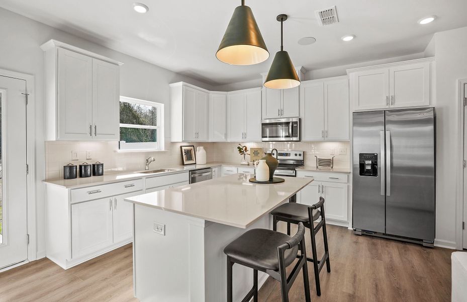 Representative furnished interior of a home built from the Carson by Pulte Homes in Mallard Park, Charlotte (Image 45).