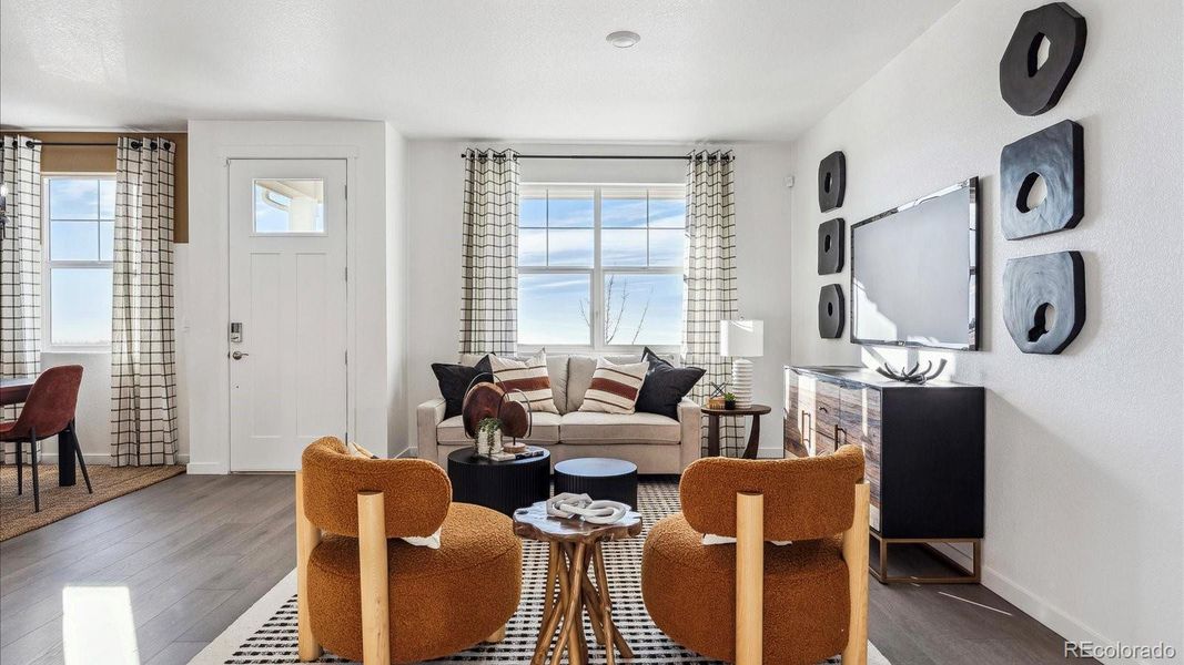 Furnished interior view inside a new home in Villas at Vantage, Berthoud (Image 9).