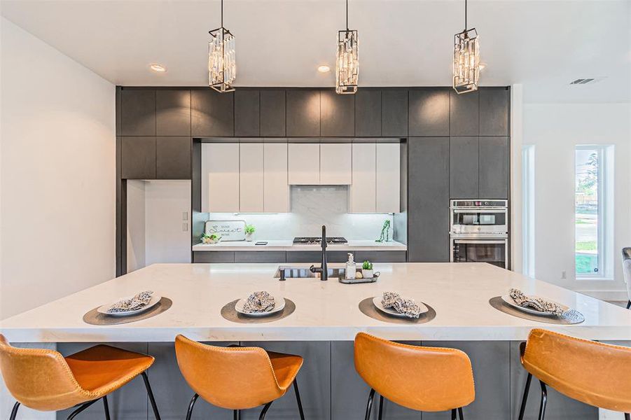 Furnished interior view inside a new home in , Dallas (Image 35).