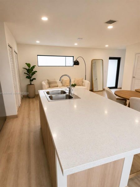 Furnished interior view inside a new home in , Florida City (Image 3).