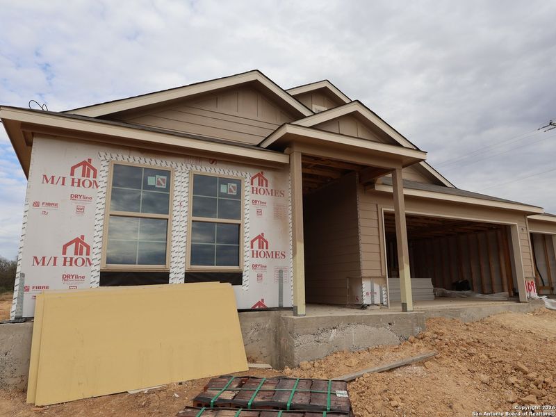 In-progress construction of a new home in Chaparral Ranch, Floresville, TX (Image 33).