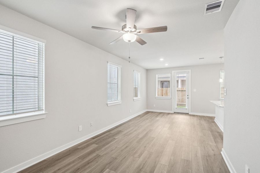Spacious, unfurnished interior of a new home in Spring Brook Village - City Series, Houston (Image 37). Spacious, unfurnished interior of a new home in Spring Brook Village - City Series, Houston (Image 37).