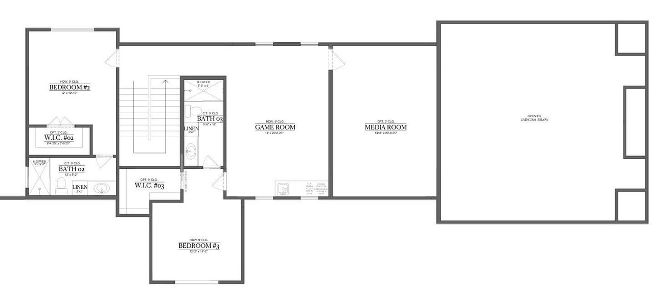 Second floor plan Second floor plan