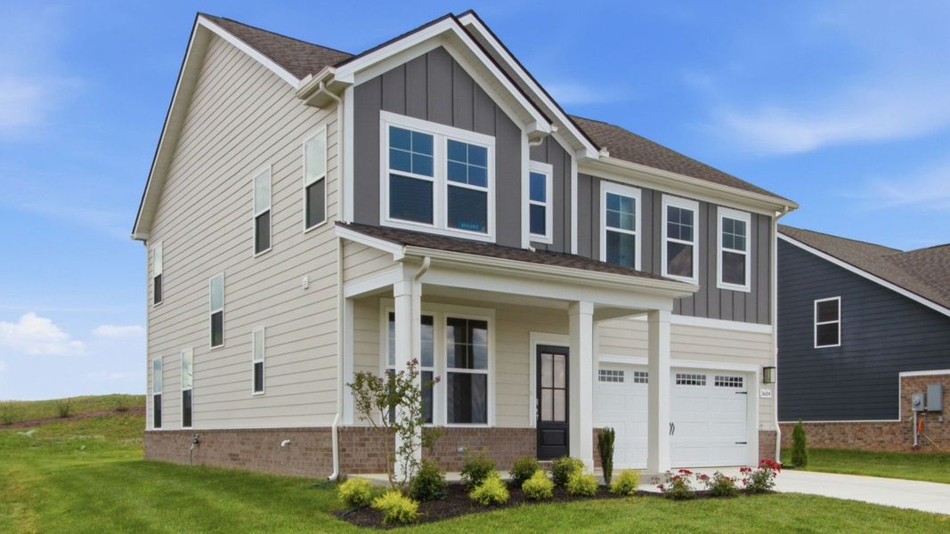 Pelham plan exterior built in Columbia, TN